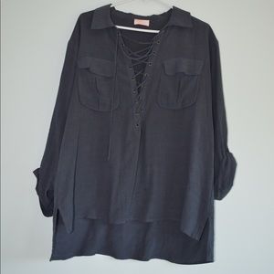 Blue wishful thinking long sleeve